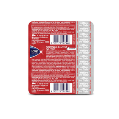 CROCIN PAIN RELIEF 15 TABLET