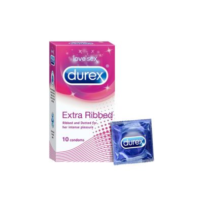 DUREX EXTRA RIBBED 10UNX9 condom