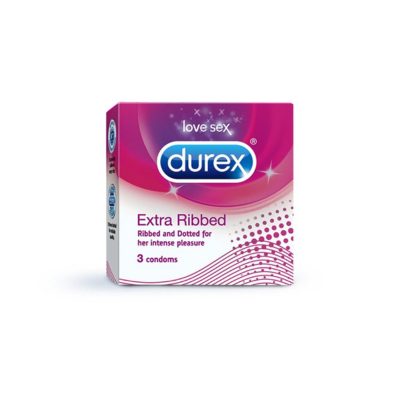 DUREX EXTRA RIBBED 3UN condom