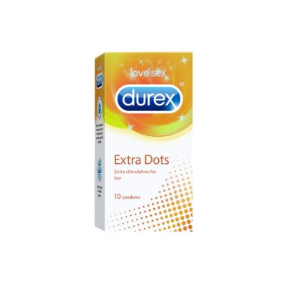 DUREX EXTRA DOTS 10UNX9 condom
